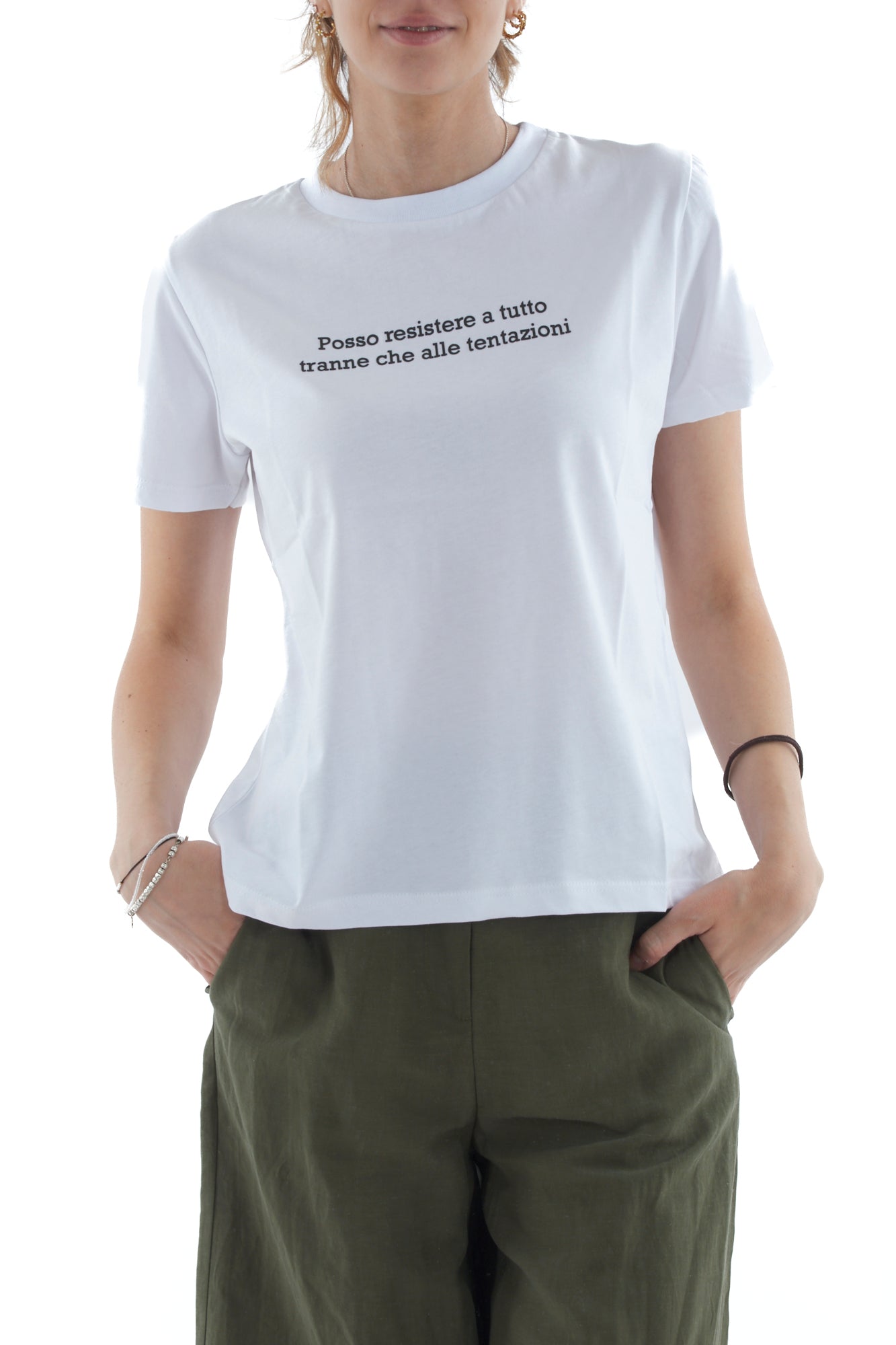 T-shirt con scritte da Donna Angela davis - Bianco