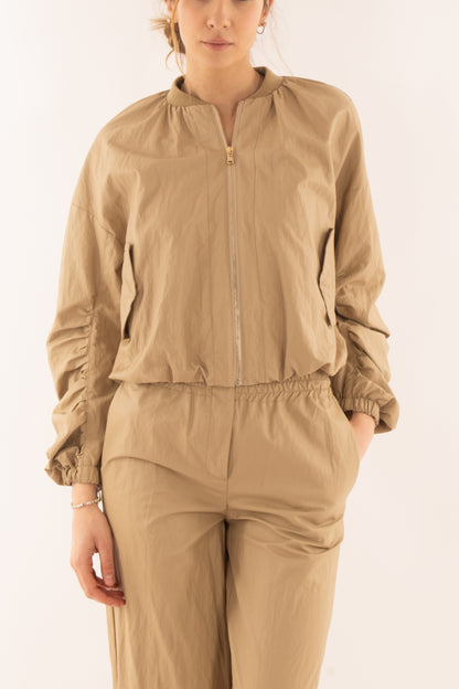 ANGELA DAVIS Bomber corto da Donna Angela davis - Beige Beige