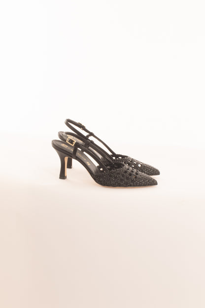 Scarpa sling back da Donna Divine follie - Nero