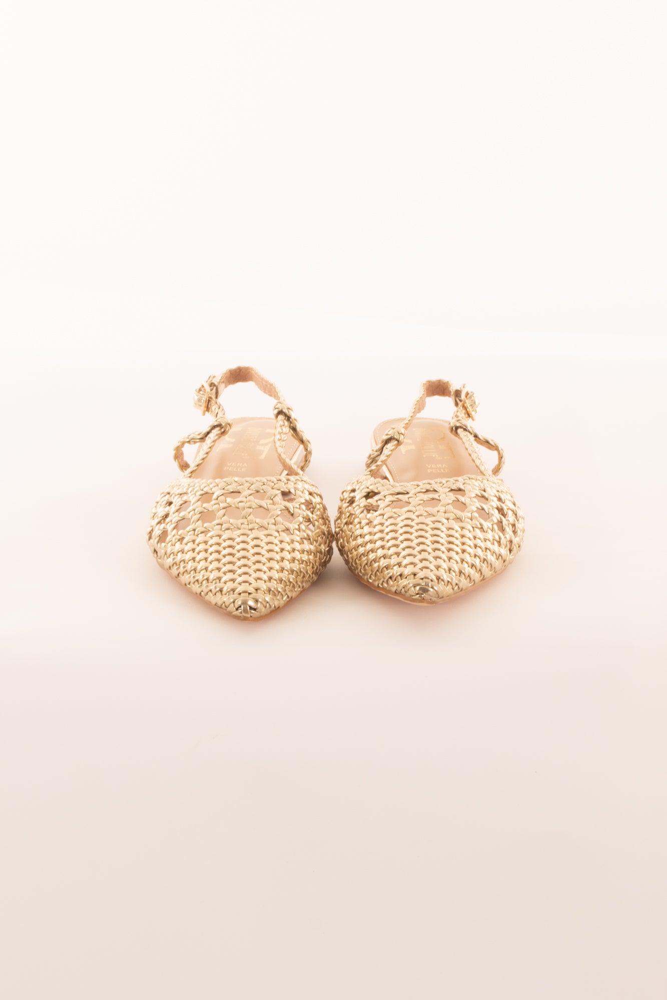 Sling back traforata da Donna Divine follie - Platino