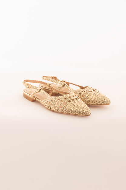 Sling back traforata da Donna Divine follie - Platino