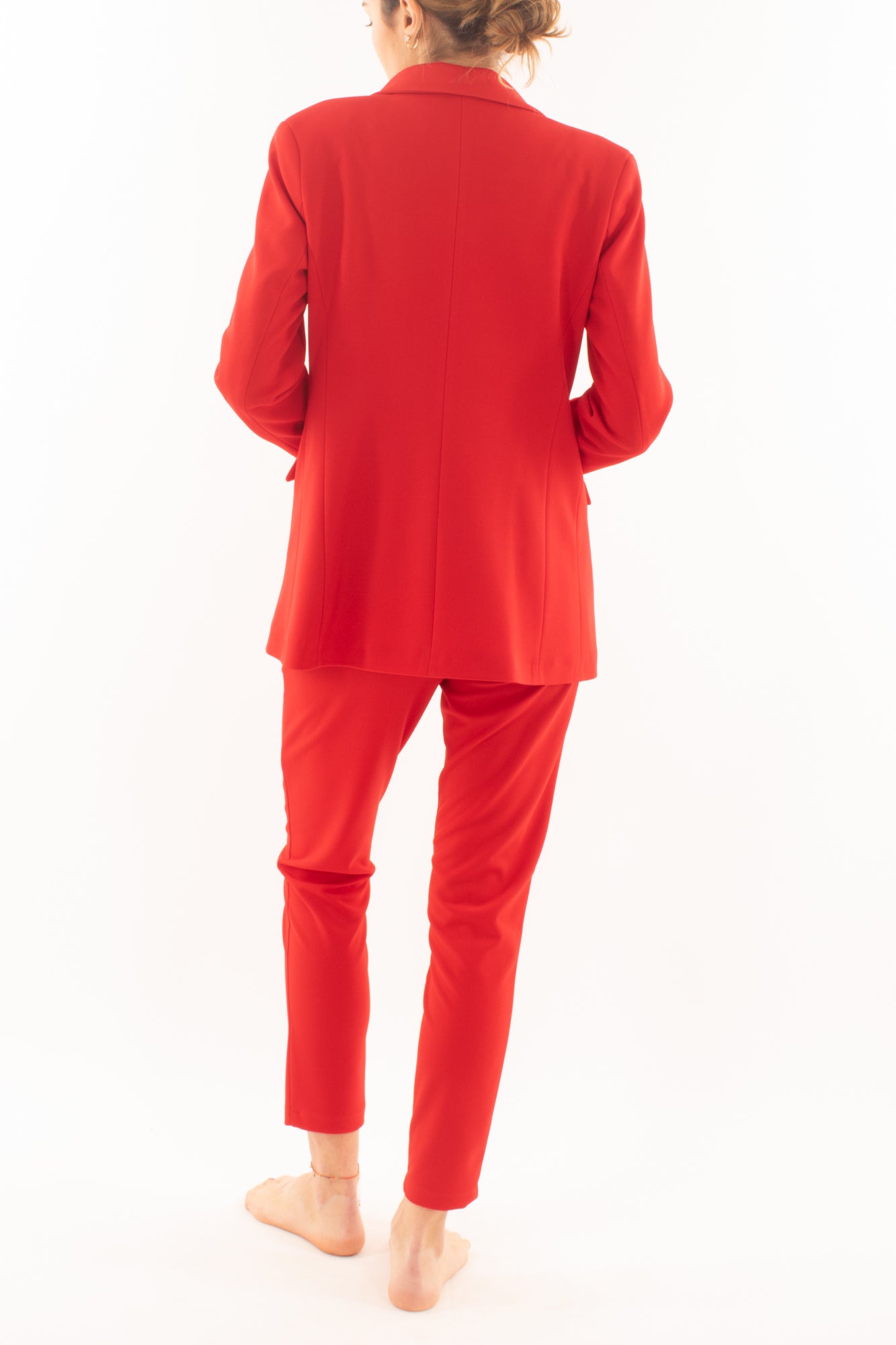 Completo giacca e pantalone da Donna Dixie - Rosso