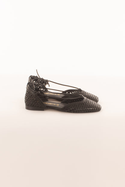 Ballerina in pelle da Donna Divine follie - Nero