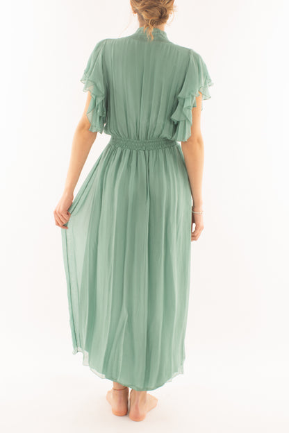 Abito con scollo a v da Donna Dixie - Mirtillo