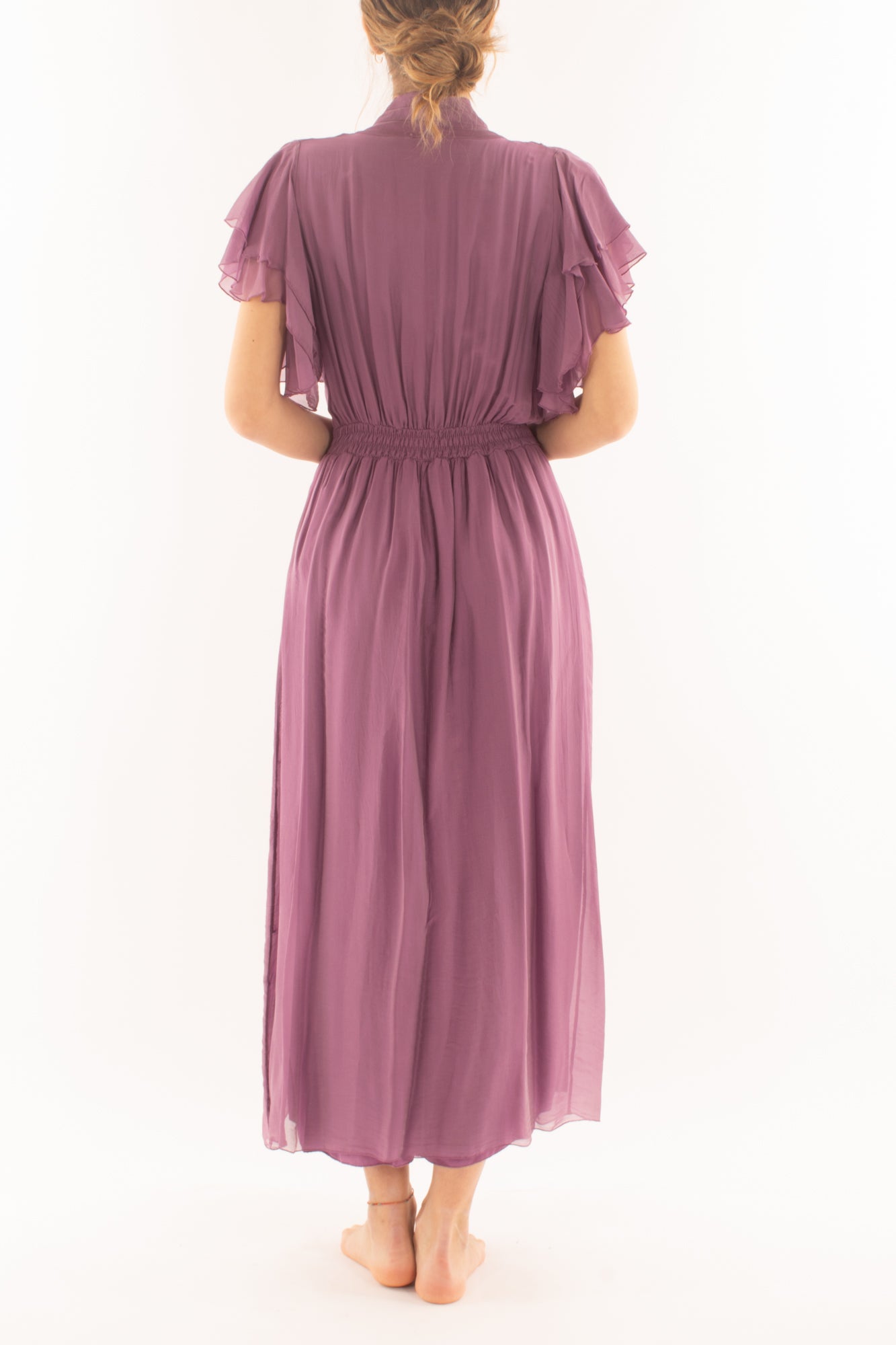 Abito con scollo a v da Donna Dixie - Mirtillo
