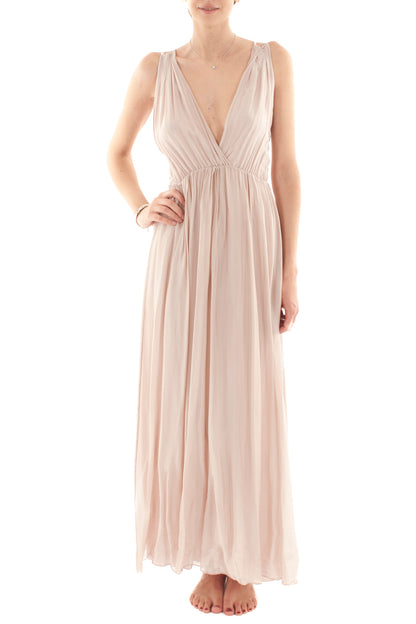 Abito lungo misto seta da Donna Dixie - Phard