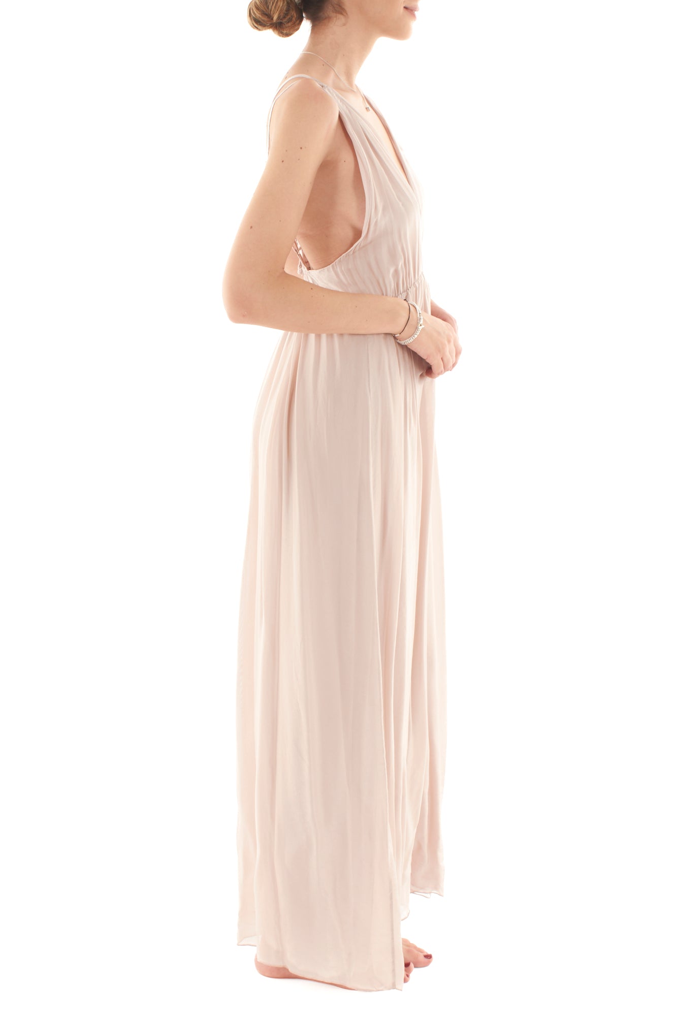 Abito lungo misto seta da Donna Dixie - Phard