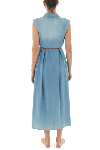 Abito lungo di jenas da Donna Dixie - Denim