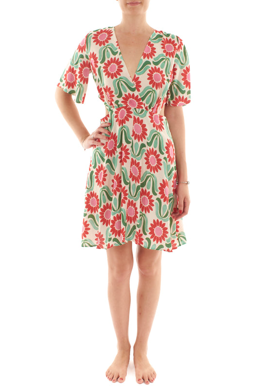 Abito corto fiorato da Donna Dixie - Multicolor