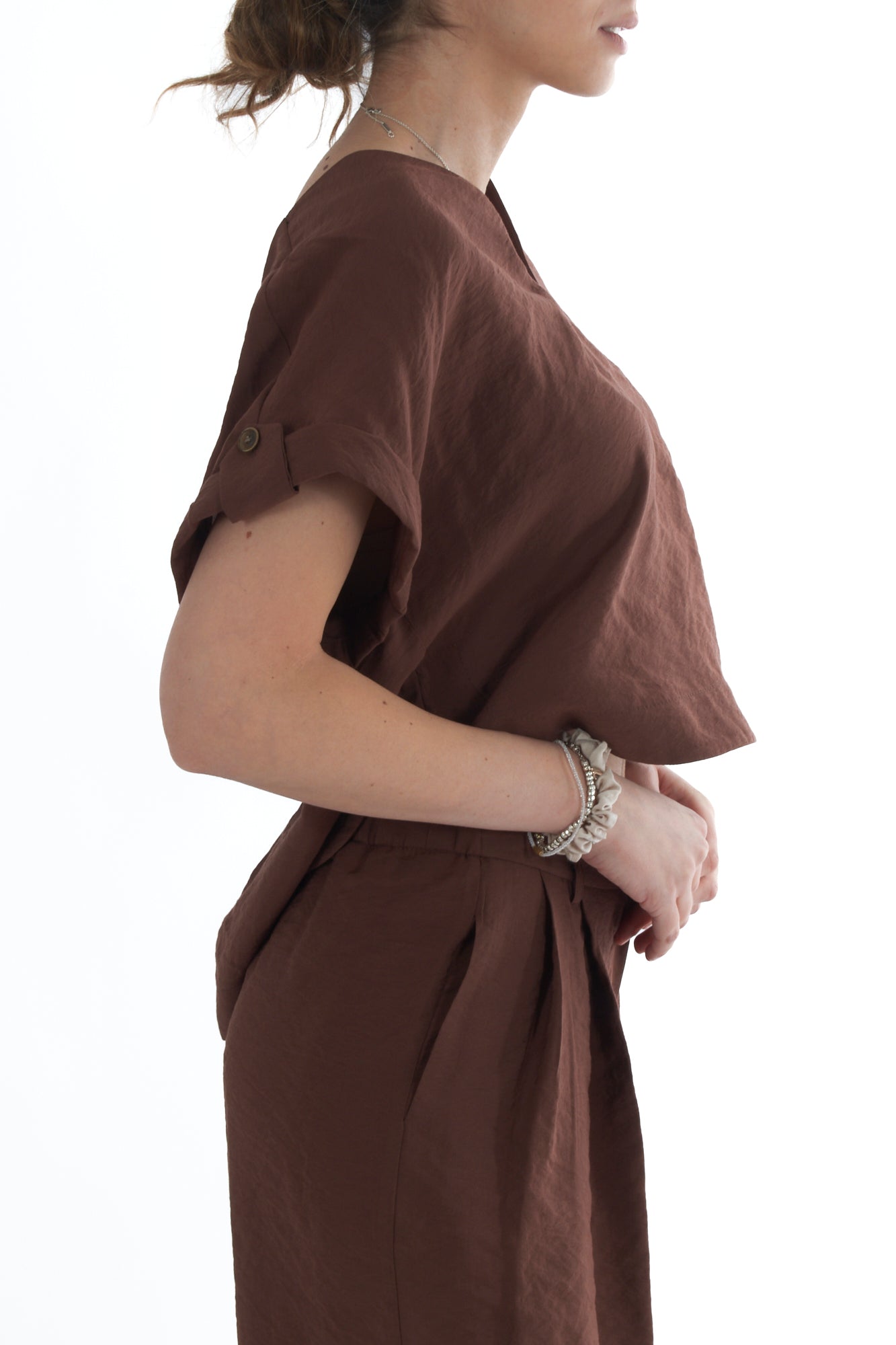 Completo maglia e pantalone palazzo da Donna Dixie