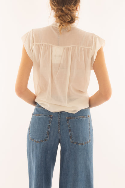 Camicia smanicata da Donna Dixie - Burro