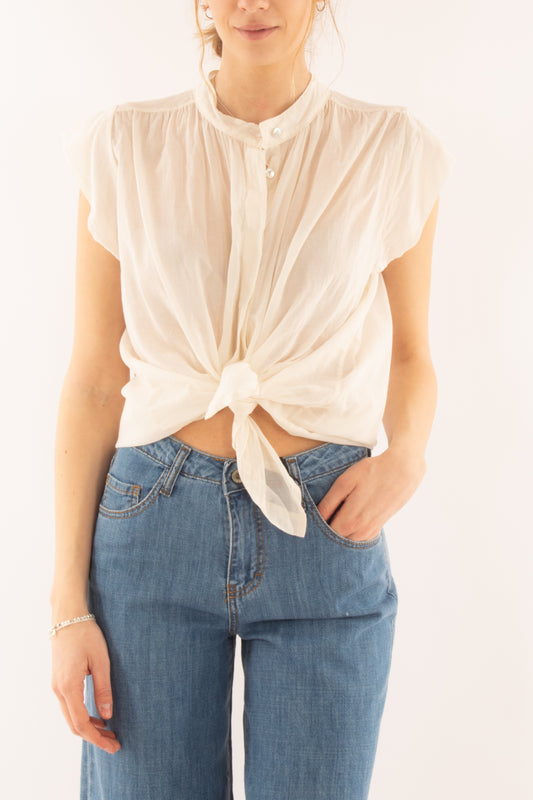 Camicia smanicata da Donna Dixie - Burro