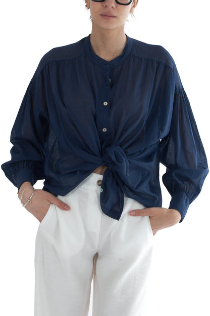 DIXIE Camicia in mussola da Donna Dixie - Marine Marine