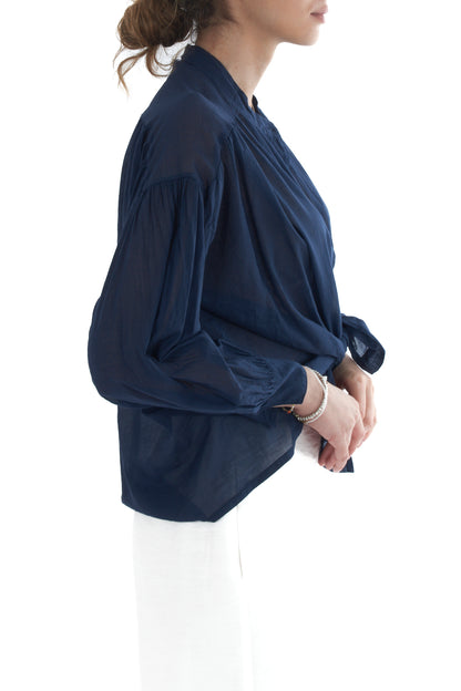 Camicia in mussola da Donna Dixie - Marine