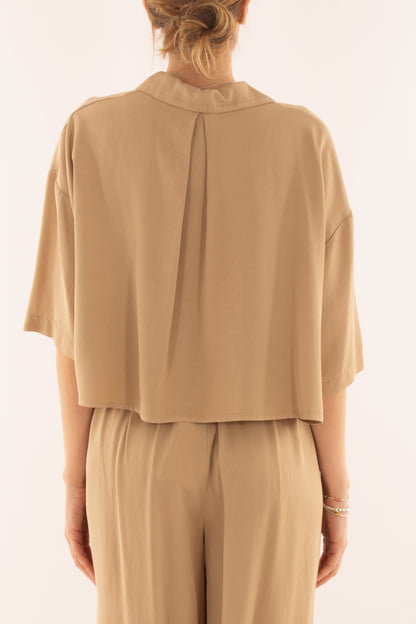 Camicia corta da Donna Dixie - Sabbia