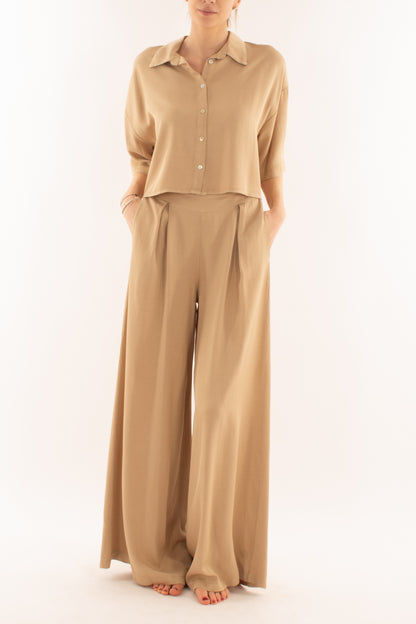 Camicia corta da Donna Dixie - Sabbia