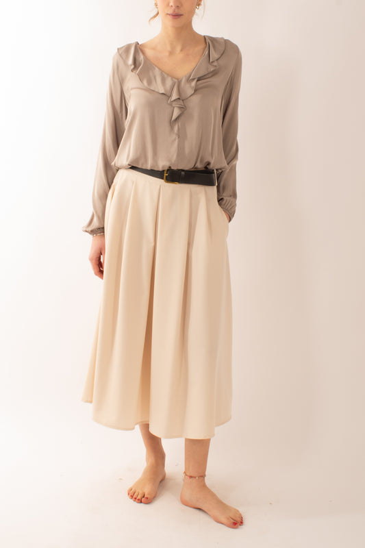 Blusa a v da Donna Dixie - Fango