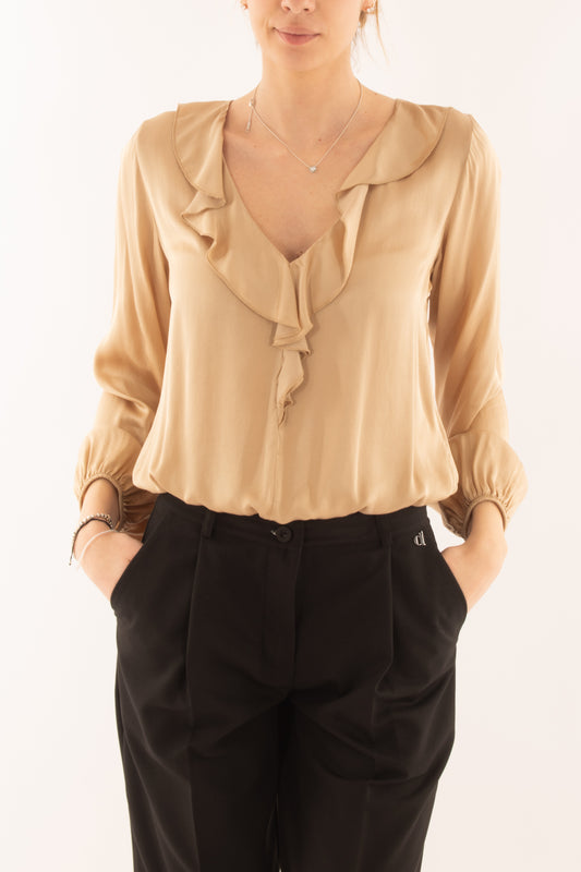 Blusa a v da Donna Dixie - Sabbia