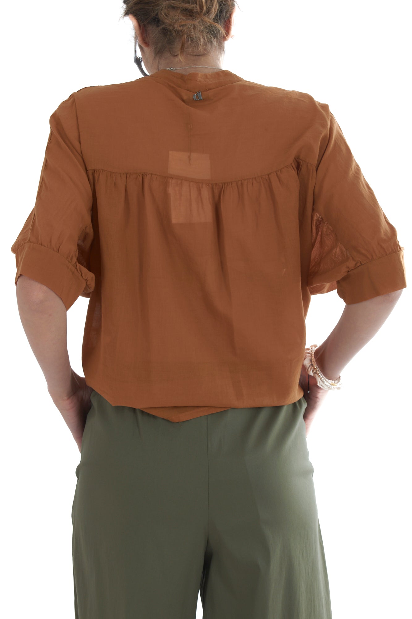 camicia coreana da Donna Dixie - Terra
