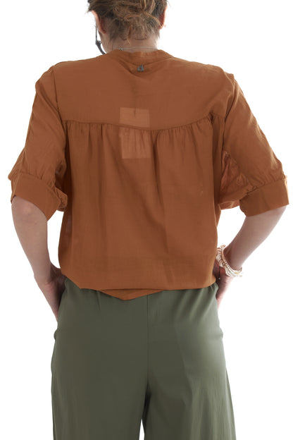 camicia coreana da Donna Dixie - Terra