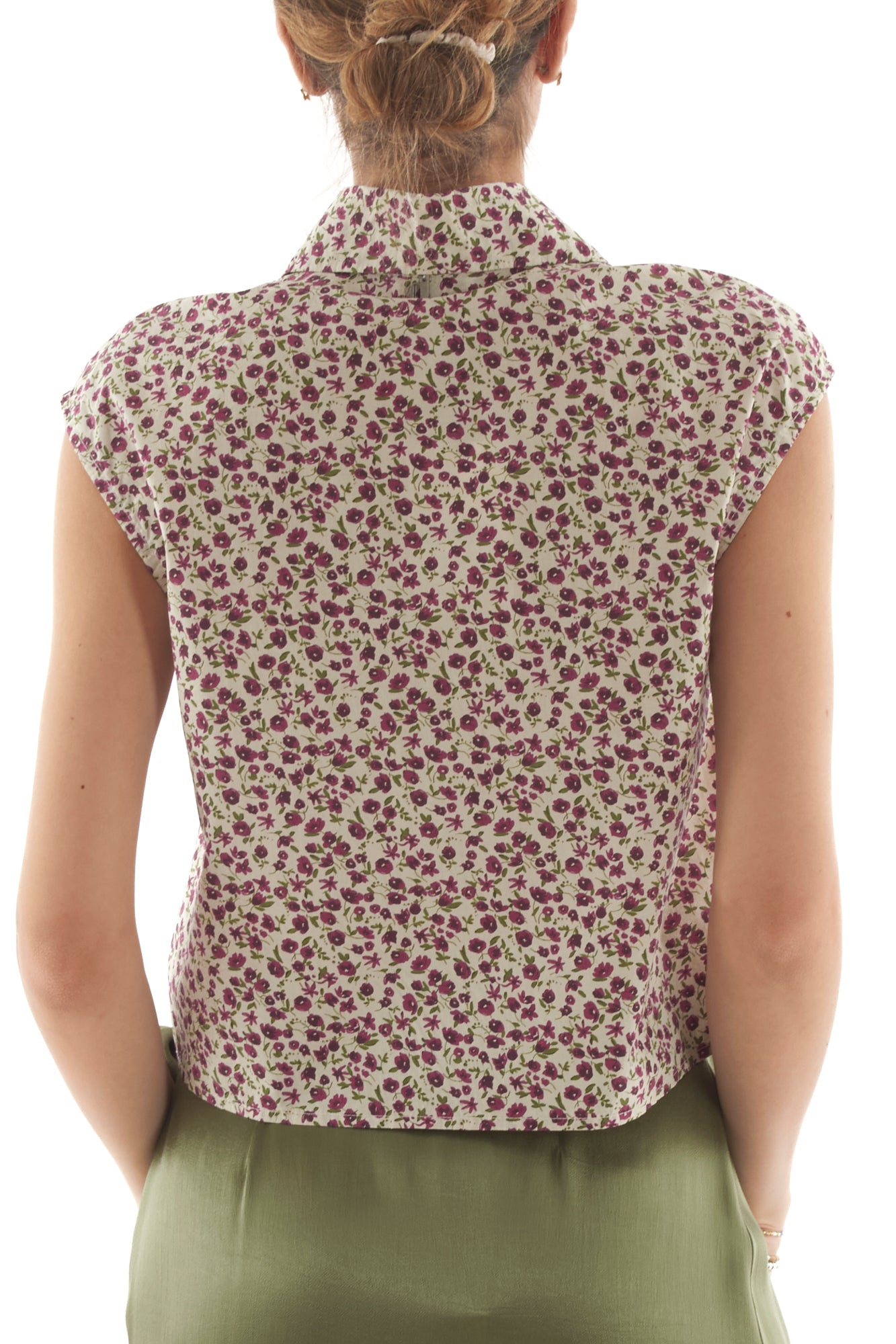 camicia corta smanicata da Donna Dixie - Antique