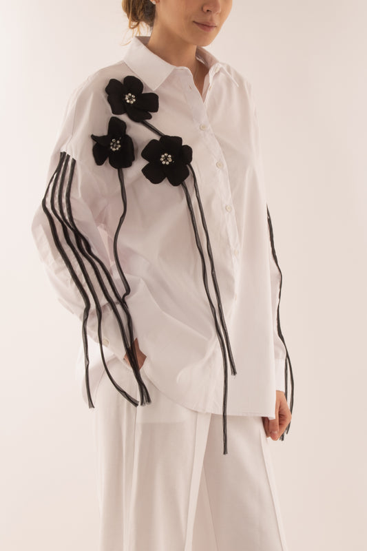 Camicia over da Donna Dixie - Bianco