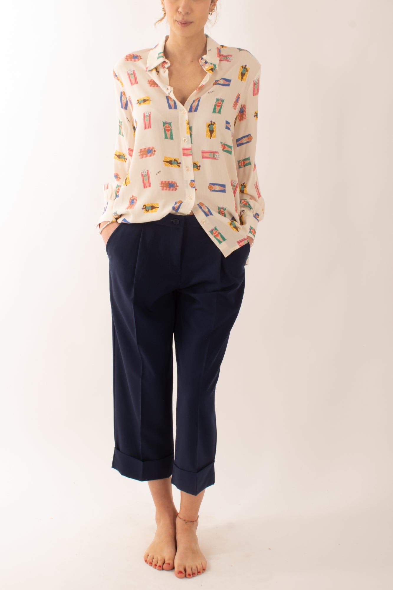 Camicia stampata da Donna Dixie - Burro