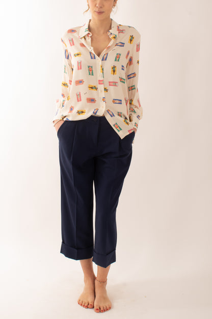 Camicia stampata da Donna Dixie - Burro