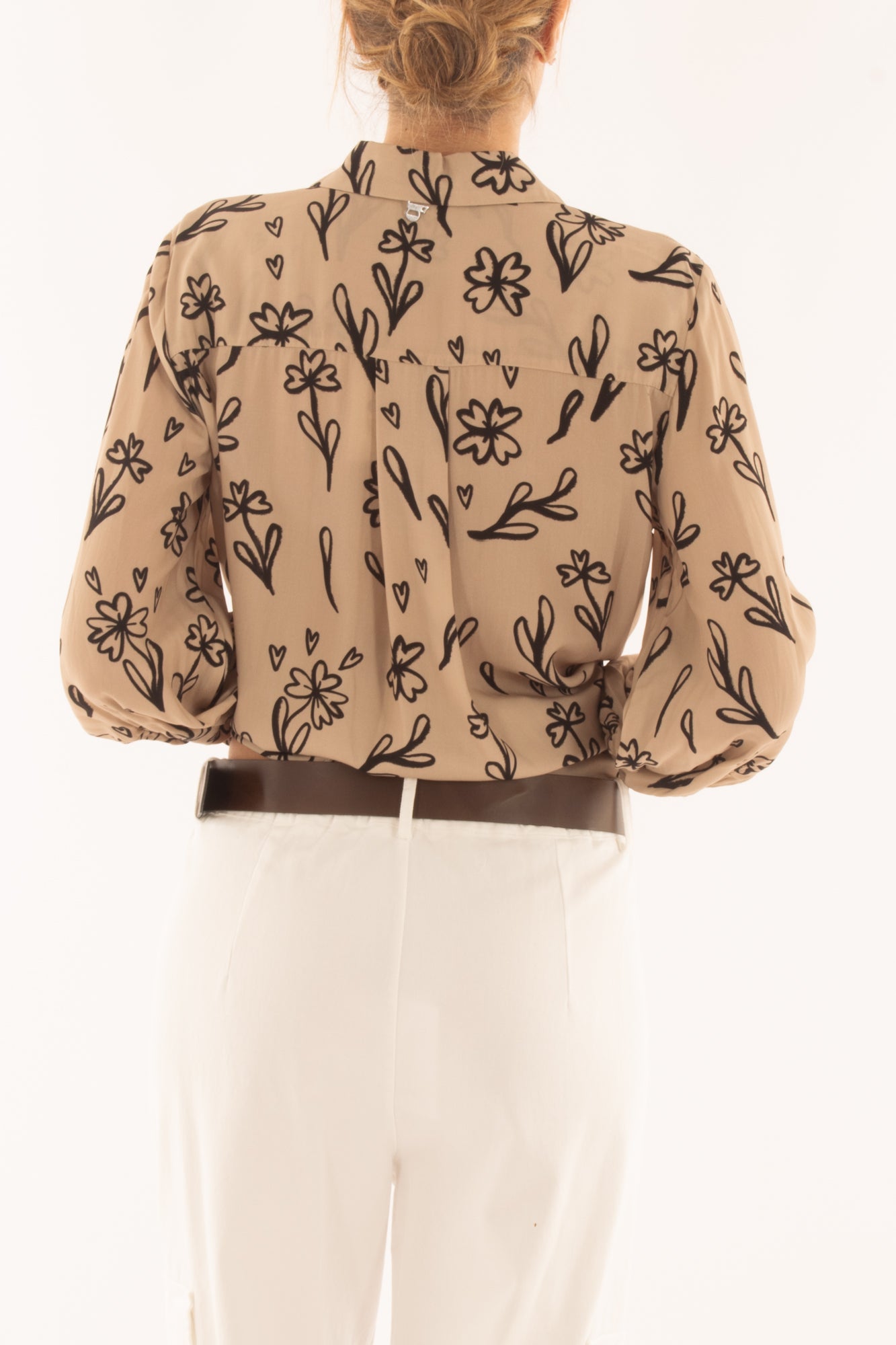 Camicia fantasia da Donna Dixie - Camel