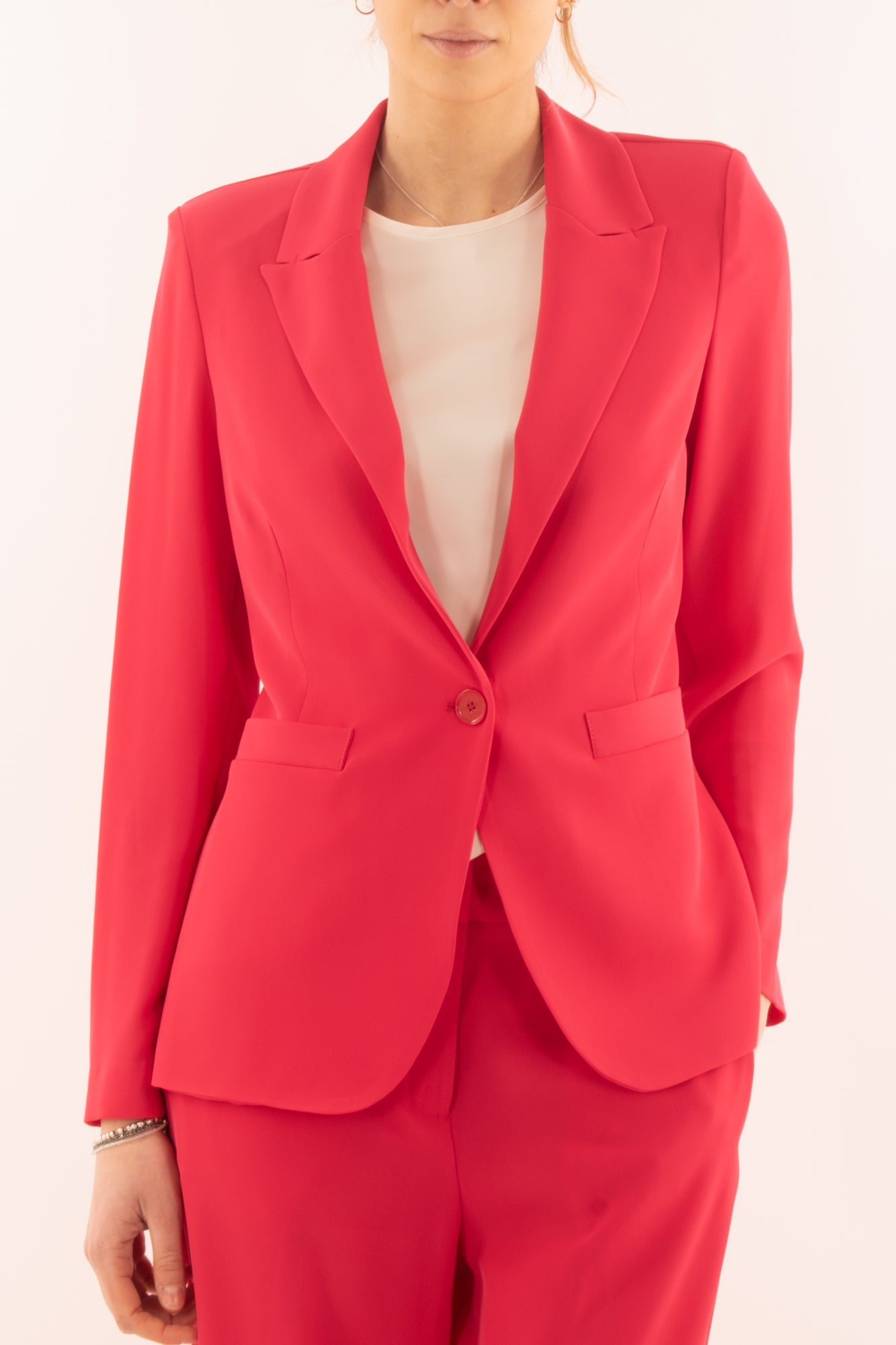 Giacca fluida da Donna Dixie - Fragola