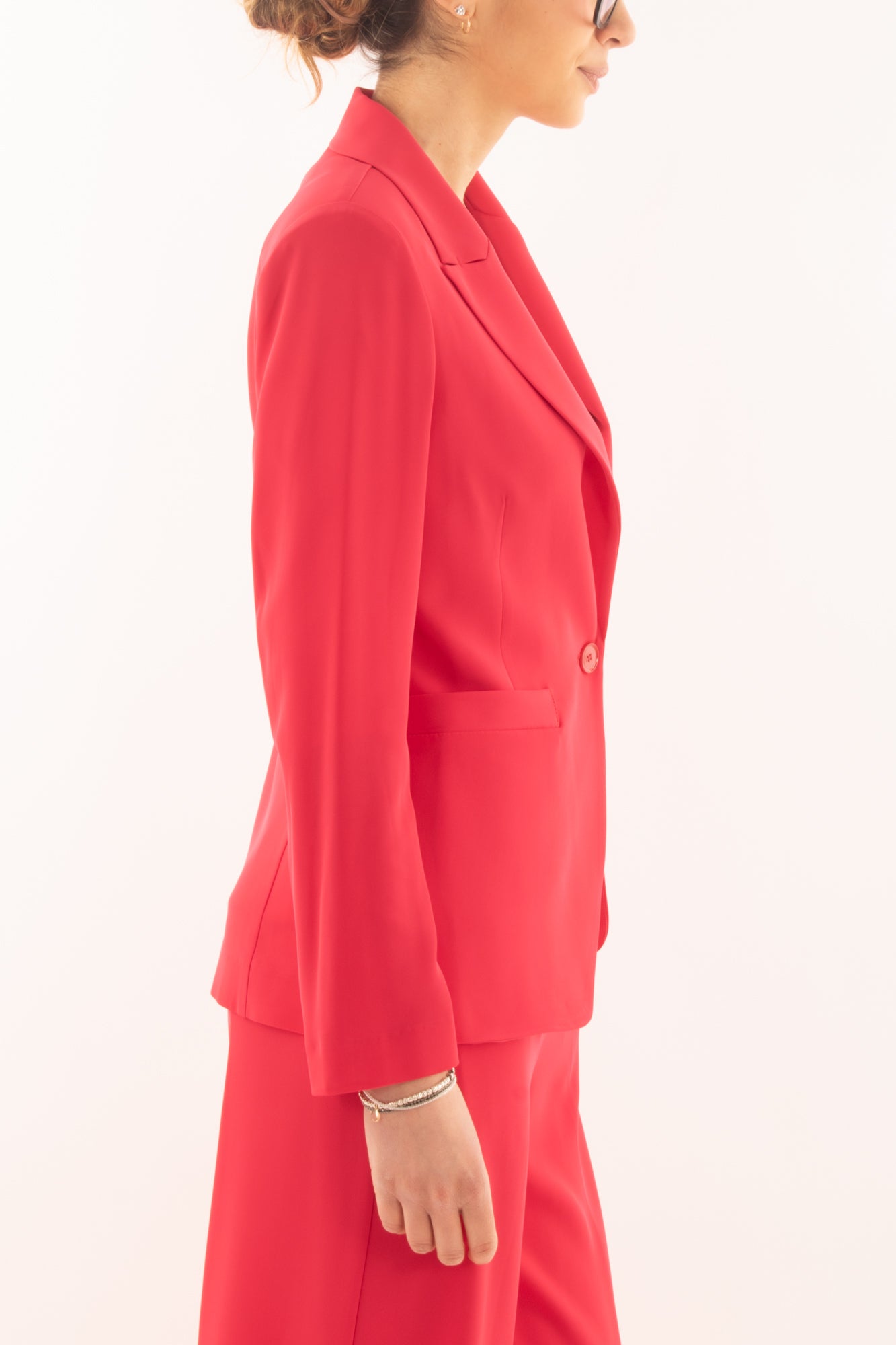 Giacca fluida da Donna Dixie - Fragola