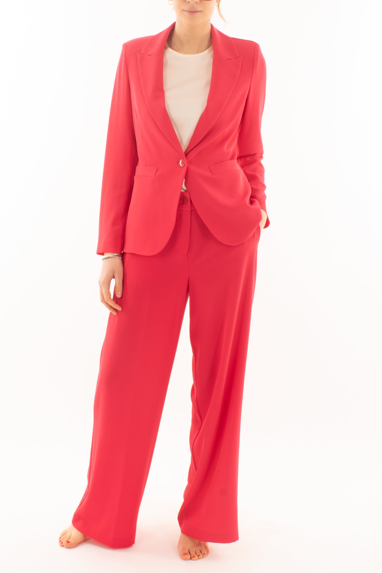 Giacca fluida da Donna Dixie - Fragola