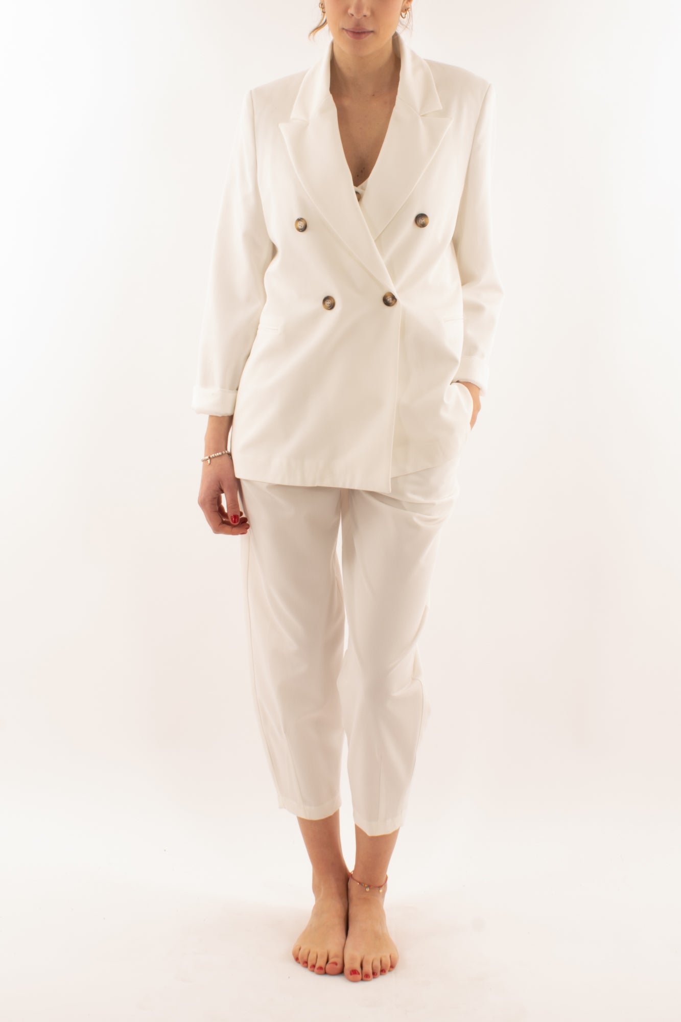 Giacca doppio petto da Donna Dixie - Bianco