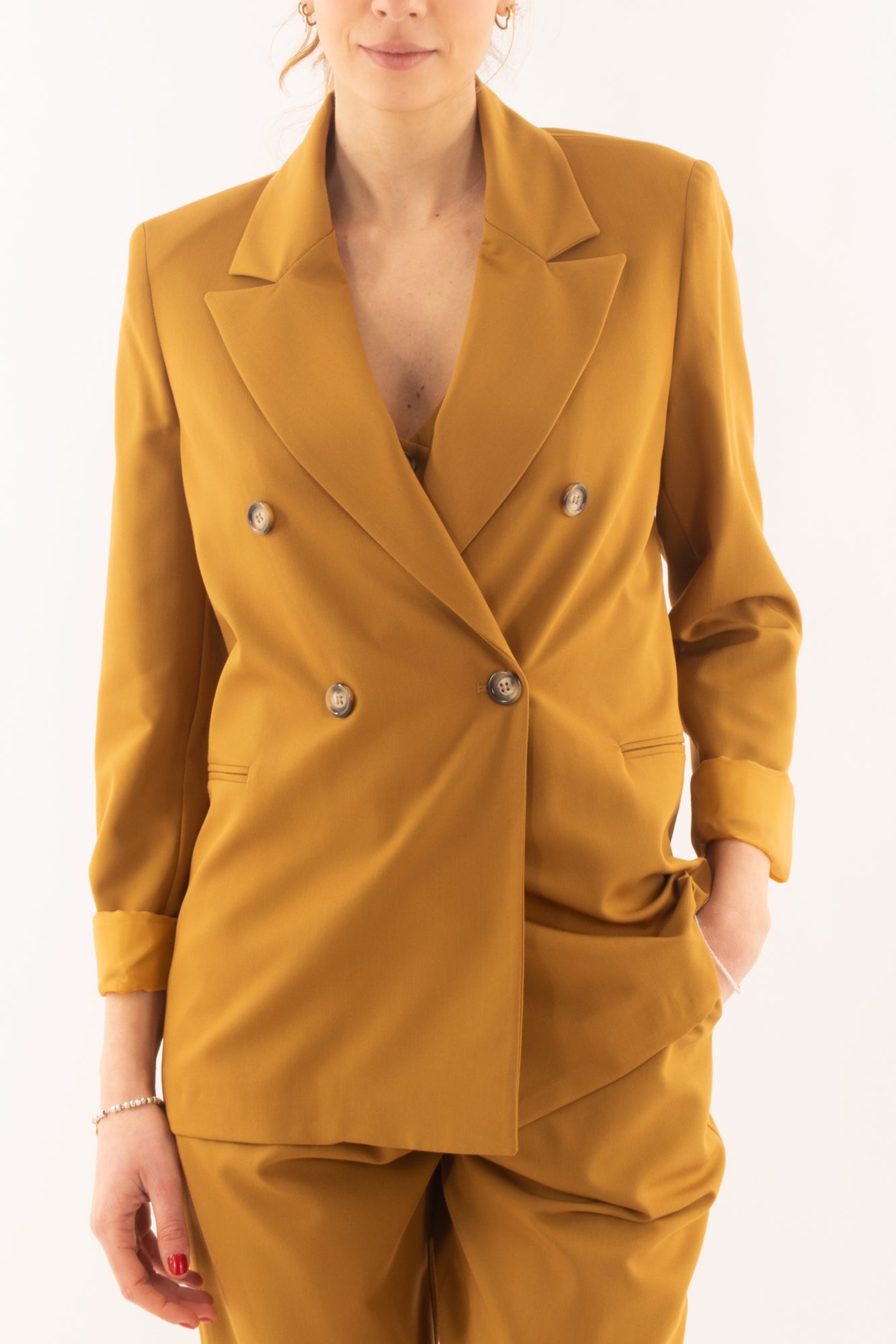 Giacca doppio petto da Donna Dixie - Bronzo