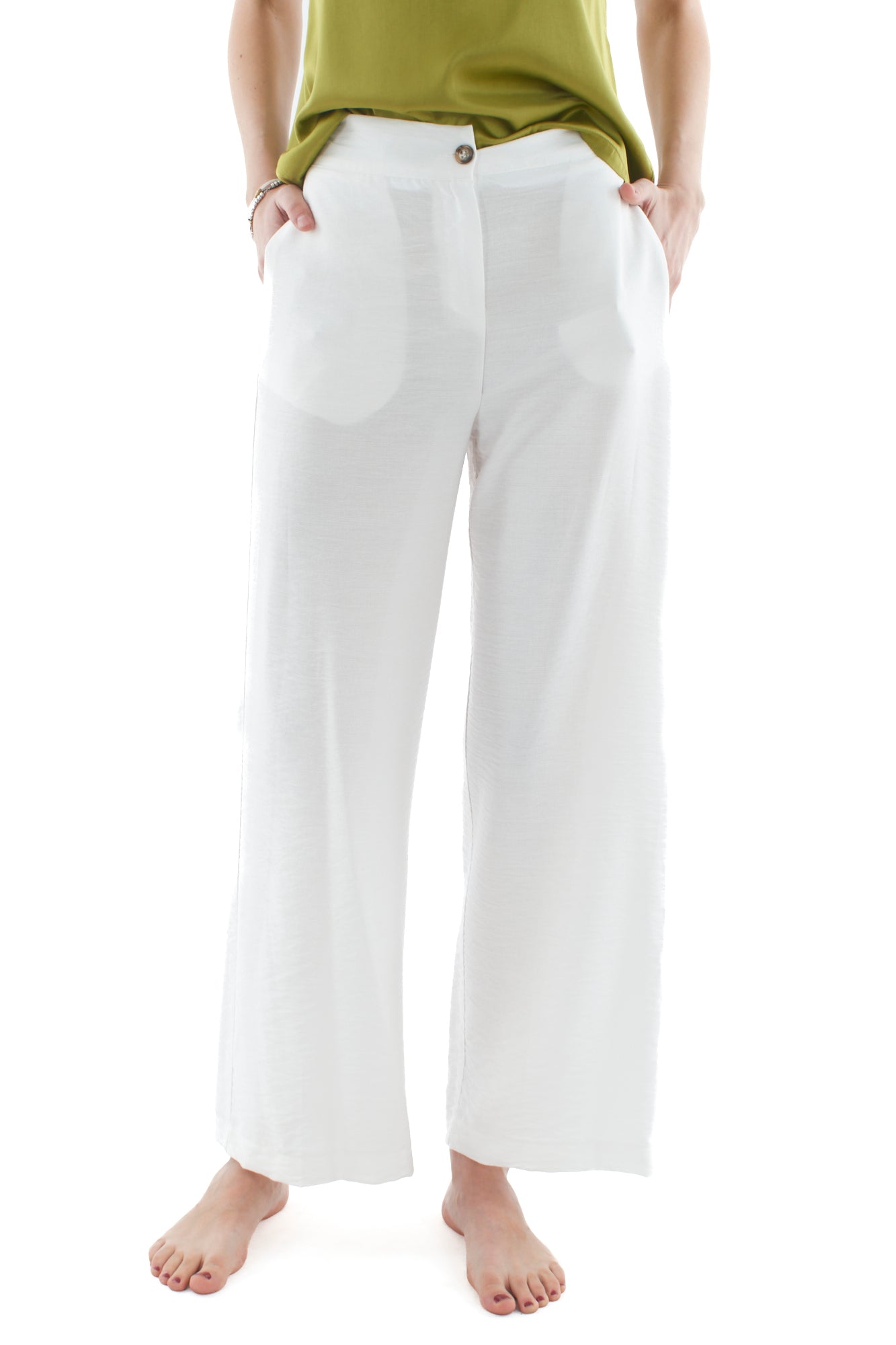 DIXIE Completo giacca mezze maniche e pantalone da Donna Dixie - Bianco Bianco