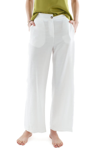 Completo giacca mezze maniche e pantalone da Donna Dixie - Bianco