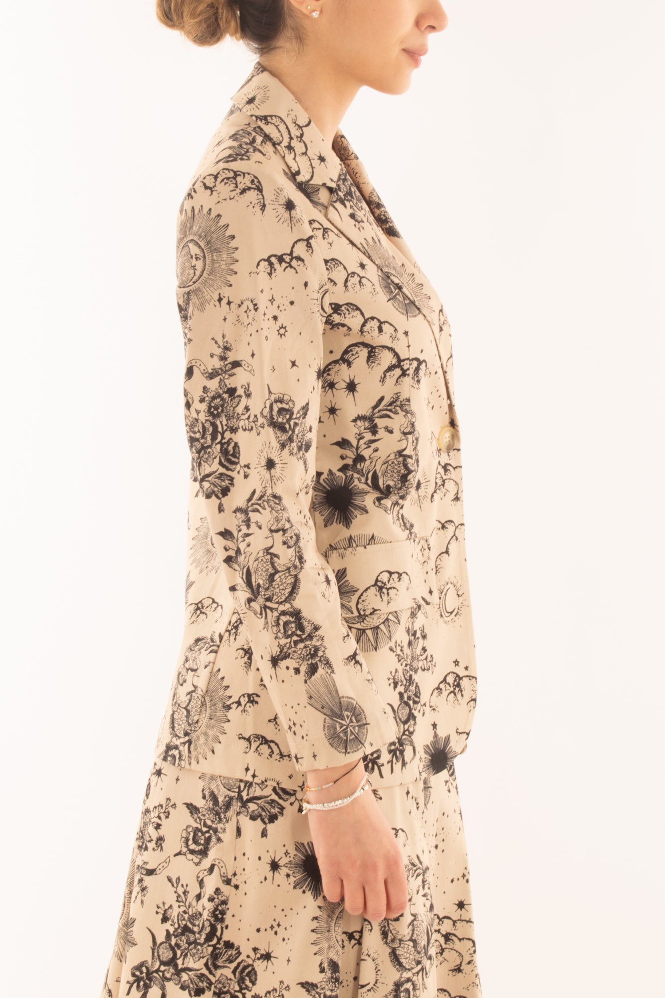 Giacca fantasia da Donna Dixie - Camel