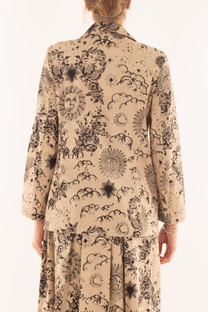 Giacca fantasia da Donna Dixie - Camel