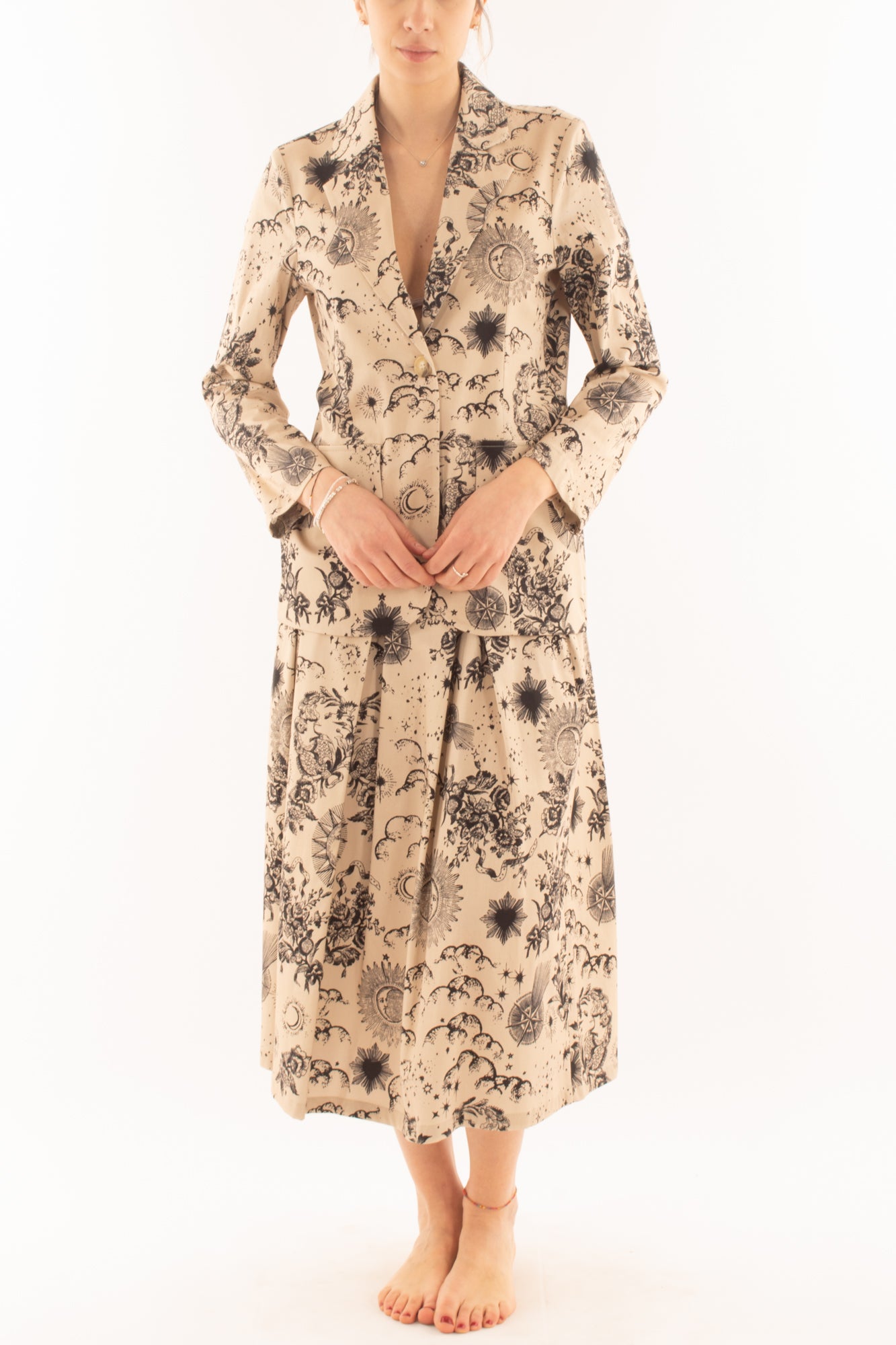 Giacca fantasia da Donna Dixie - Camel