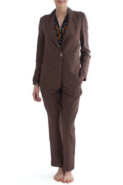 Giacca monopetto da Donna Dixie - Cioccolato