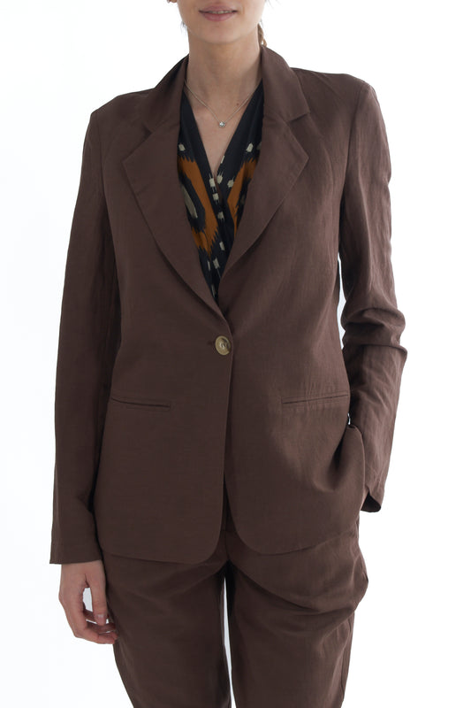 Giacca monopetto da Donna Dixie - Cioccolato