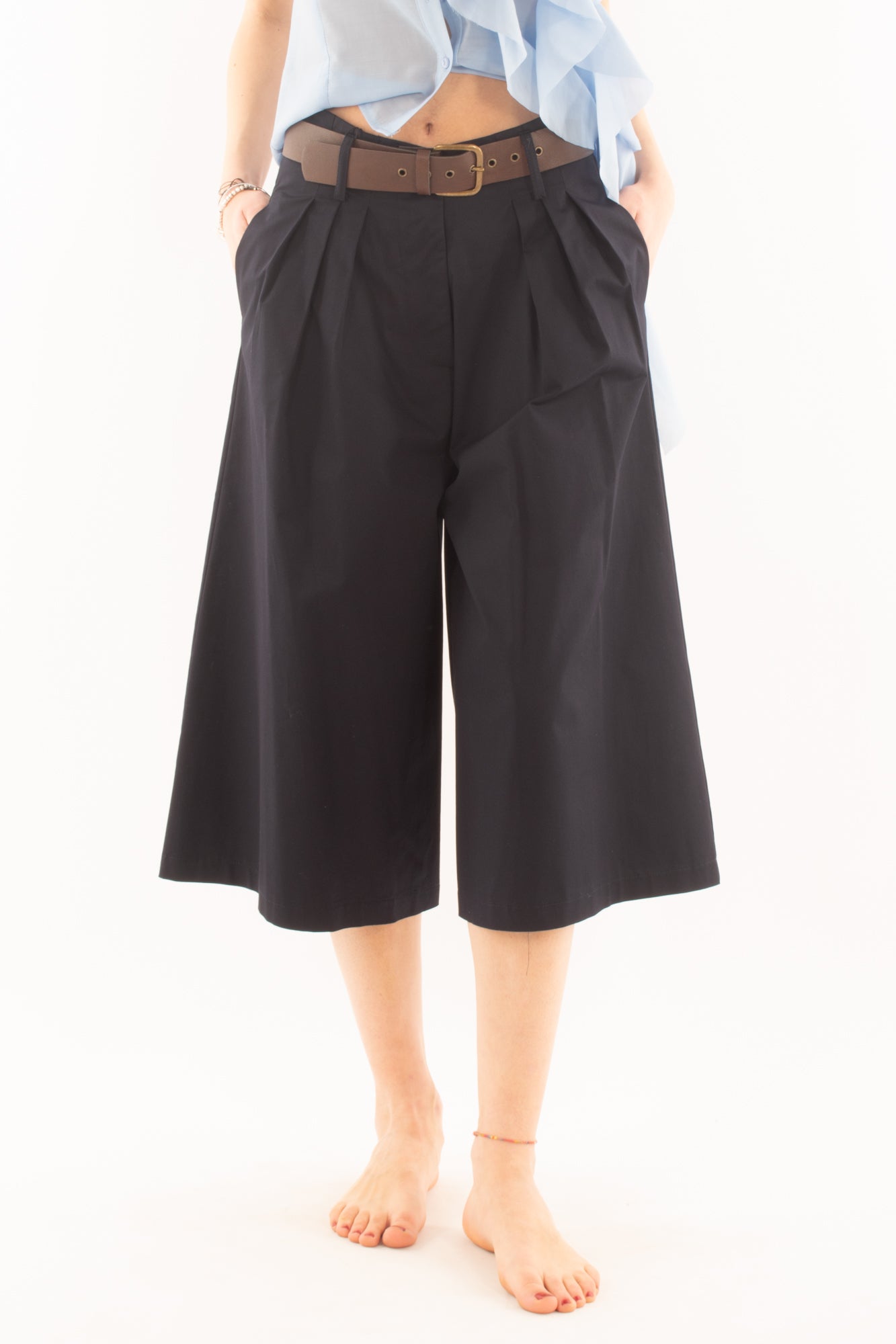 DIXIE Pantalone corto largo da Donna Dixie - Blu Blu