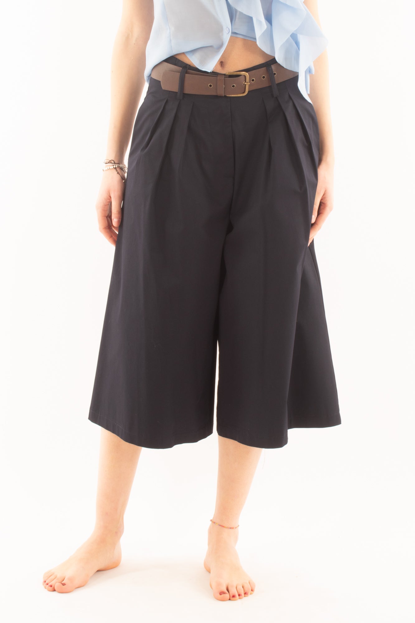 DIXIE Pantalone corto largo da Donna Dixie - Blu Blu