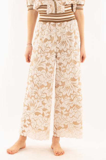 Pantalone in pizzo da Donna Dixie Panna