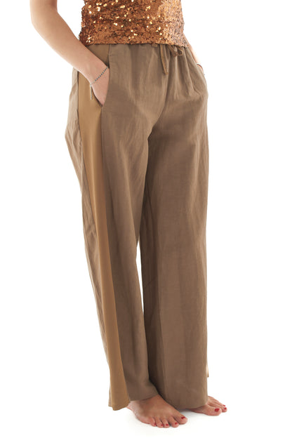 pantalone con banda laterale da Donna Dixie - Biscotto