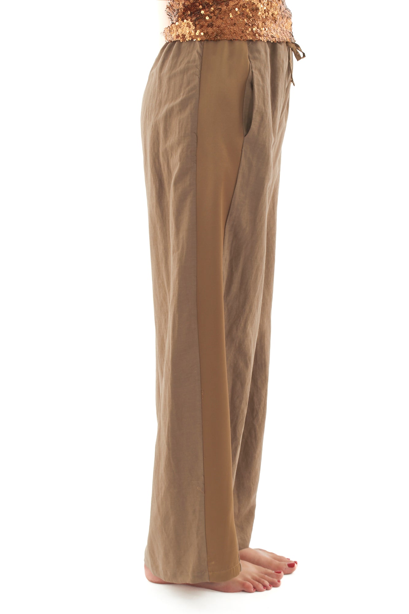 pantalone con banda laterale da Donna Dixie - Biscotto