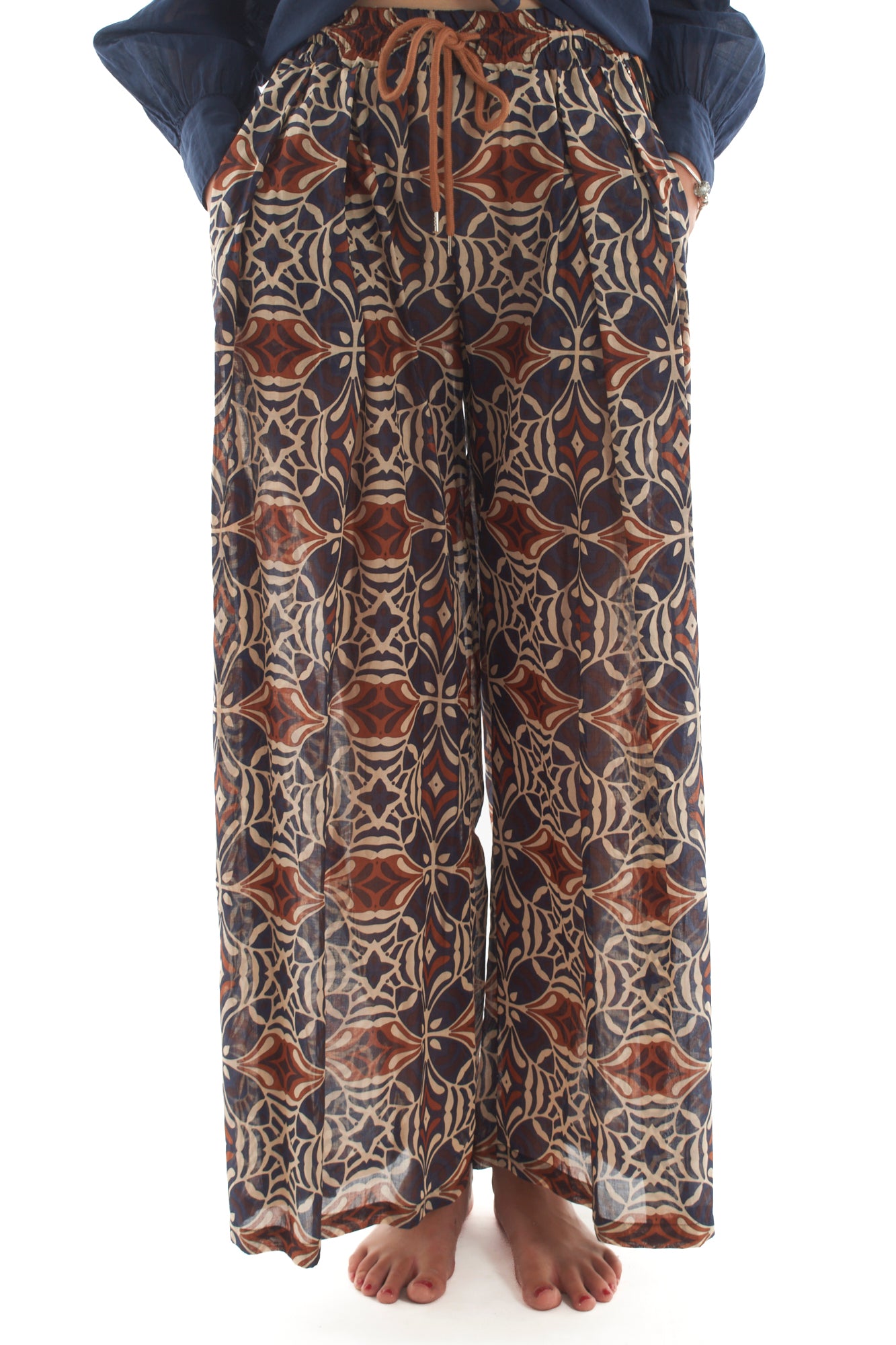 Pantalone in mussola da Donna Dixie - Unica