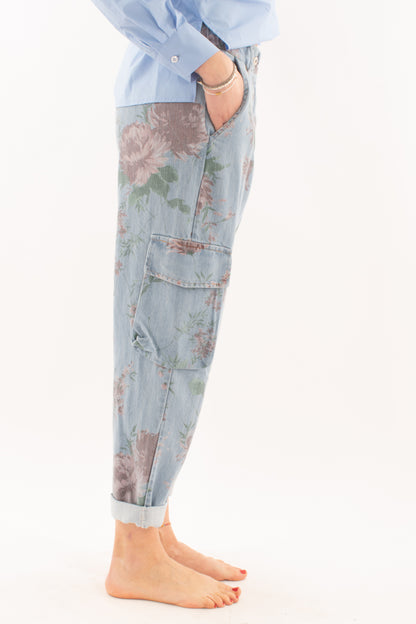 Jeans con stampa floreale da Donna Dixie - Denim