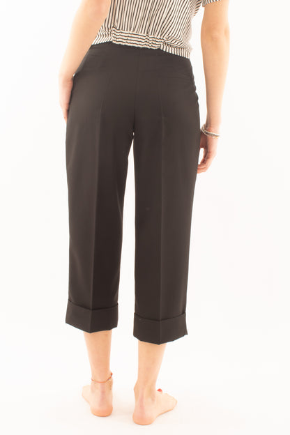 Pantalone con risvoltone da Donna Dixie - Nero