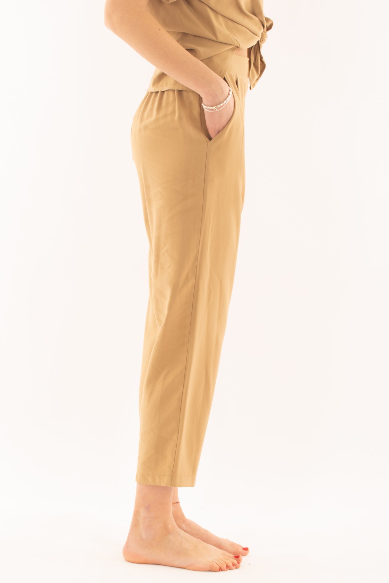 Pantalone morbido da Donna Dixie - Beige